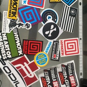 Magic Hypnotik Sticker Set - Red, Blue, Black
